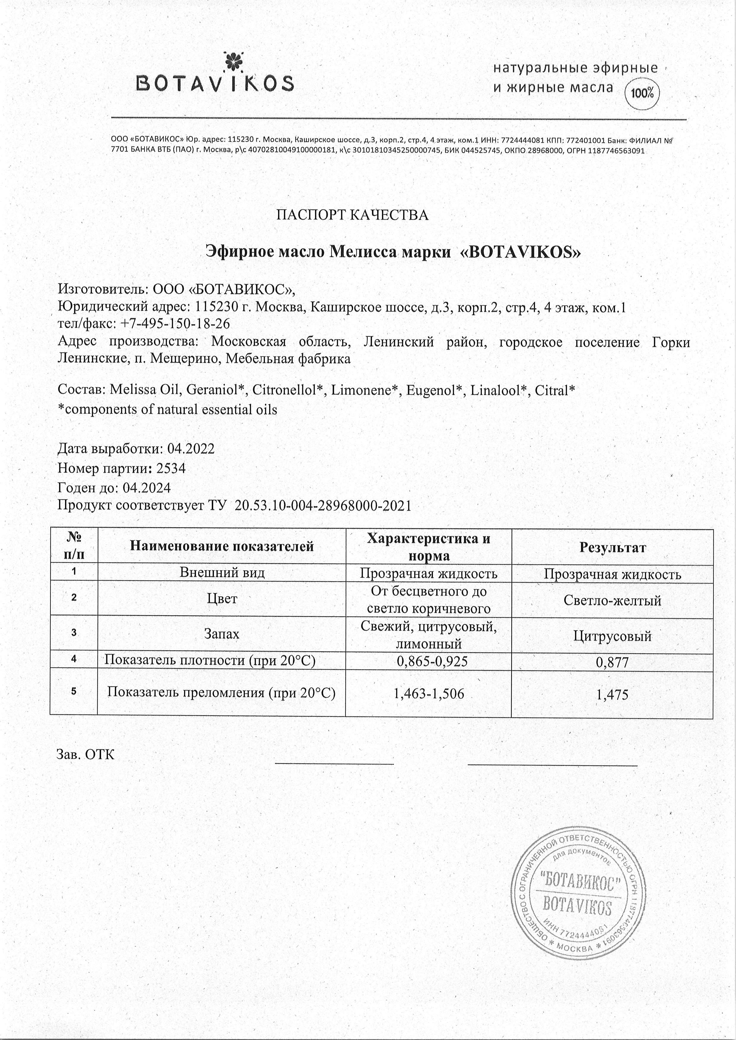 Паспорт №042022